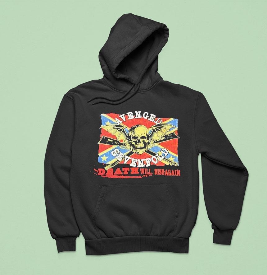 Skull Avenged Sevenfold Death Will Rise Again Hoodie Skull Avenged Sevenfold Death Will Rise Again Hoodie