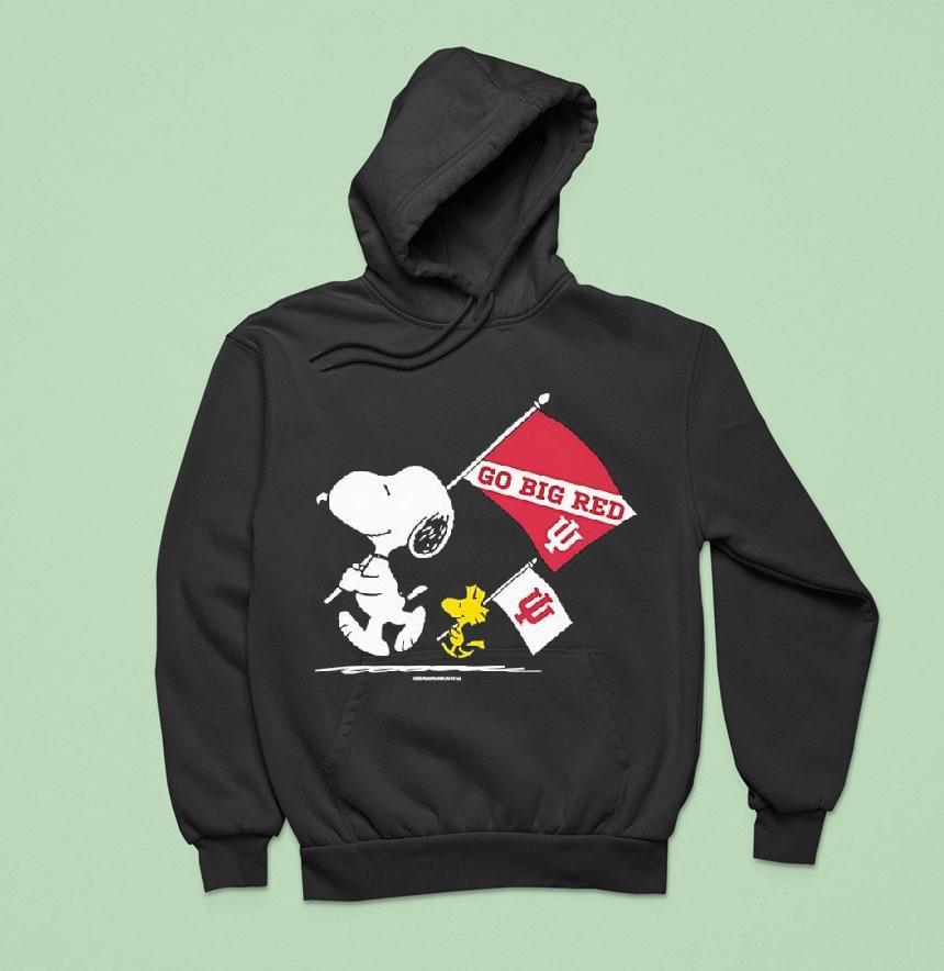 Snoopy And Woodstock X Indiana Hoosiersgameday Go Big Red Hoodie Snoopy And Woodstock X Indiana Hoosiersgameday Go Big Red Hoodie