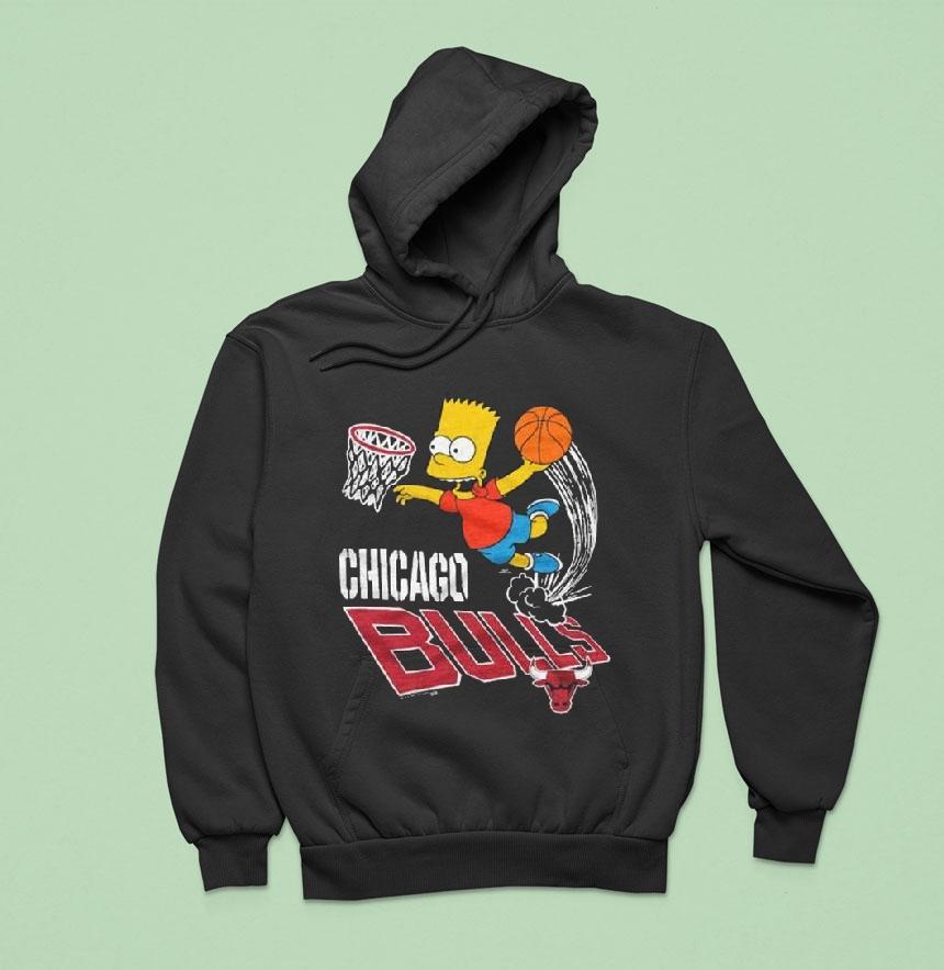The Simpsons Bart X Chicago Bulls Hoodie The Simpsons Bart X Chicago Bulls Hoodie