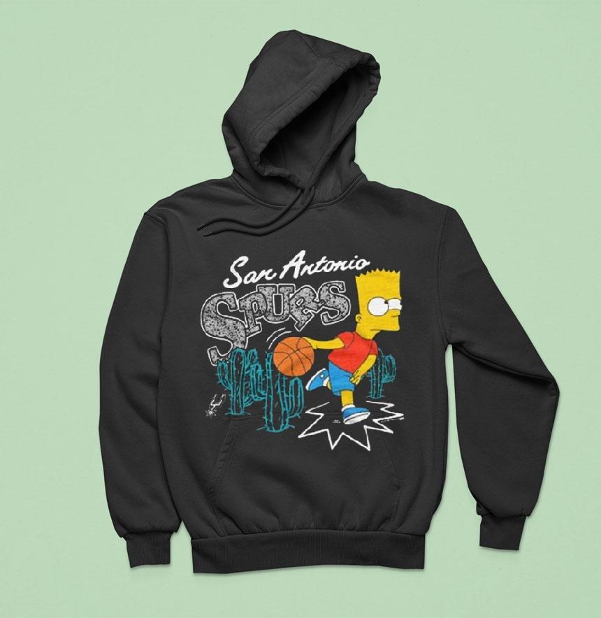 The Simpsons Bart X San Antonio Spurs Hoodie The Simpsons Bart X San Antonio Spurs Hoodie