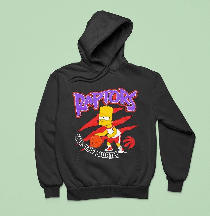 The Simpsons Bart X Toronto Raptors Hoodie The Simpsons Bart X Toronto Raptors Hoodie