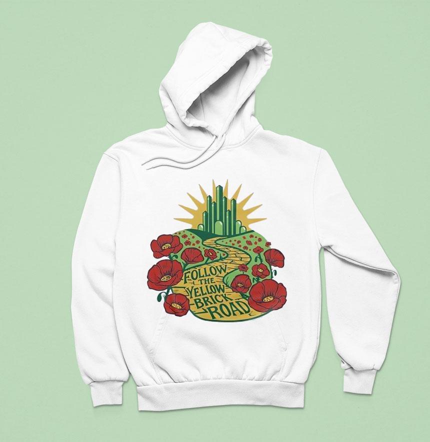 The Wizard Of Oz Follow The Yellow Brick Road Hoodie The Wizard Of Oz Follow The Yellow Brick Road Hoodie