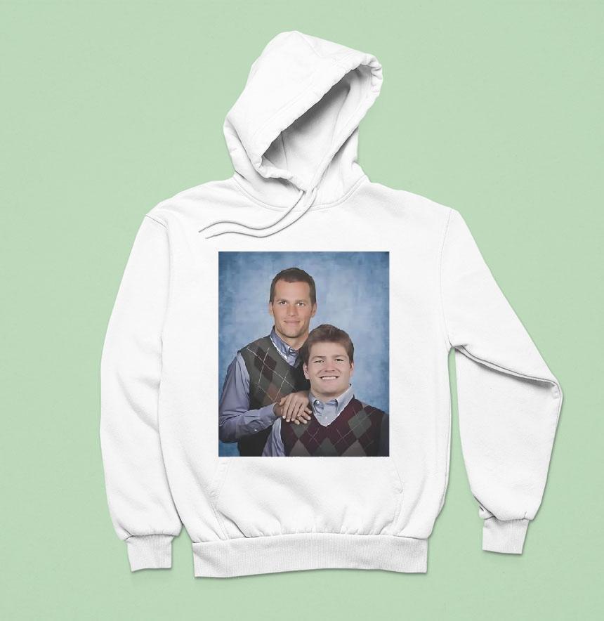 Tom Brady Rookie Nfl Drake Maye Step Brothers Hoodie Tom Brady Rookie Nfl Drake Maye Step Brothers Hoodie
