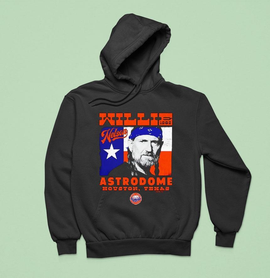 Willie Nelson X Houston Astros Astrodome Vintage Hoodie Willie Nelson X Houston Astros Astrodome Vintage Hoodie