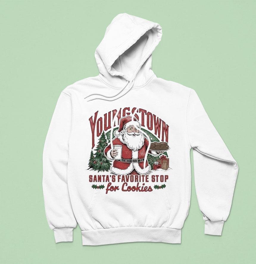 Youngstown Santa S Favorite Stop For Cookies Christmas Hoodie Youngstown Santa S Favorite Stop For Cookies Christmas Hoodie