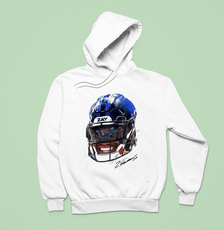 Zay Flowers Baltimore Ravens Football Portrai Hoodie Zay Flowers Baltimore Ravens Football Portrai Hoodie
