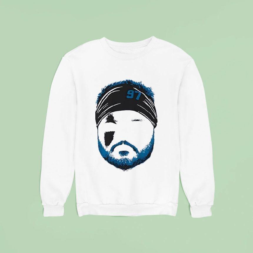 Aidan Hutchinson Blank Face Detroit Lions Football Sweatshirt Aidan Hutchinson Blank Face Detroit Lions Football Sweatshirt