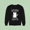 Cat I Am Small And Sensitive But Also Fight Me Sweatshirt
