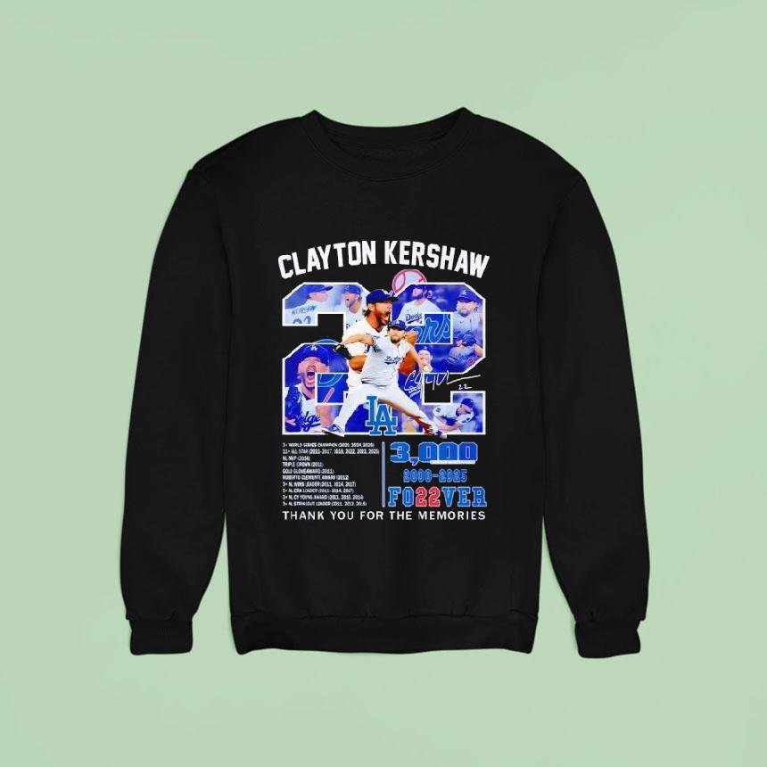 Clayton Kershaw Los Angeles Dodgers Legend Forever Sweatshirt Clayton Kershaw Los Angeles Dodgers Legend Forever Sweatshirt