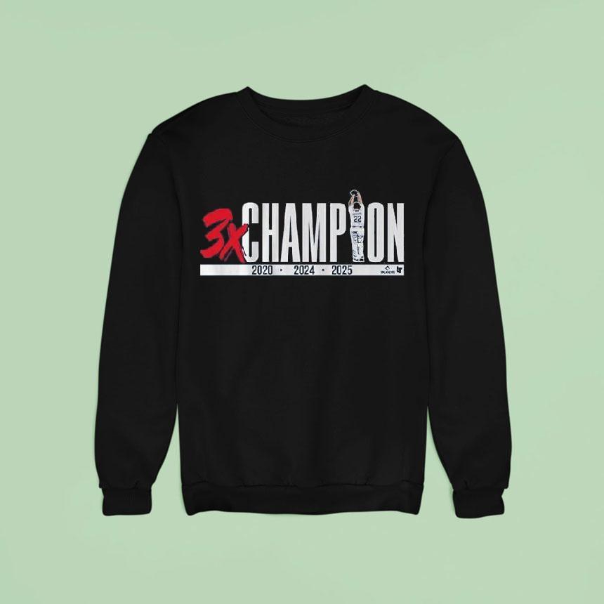 Clayton Kershaw Three Time Champion Sweatshirt Clayton Kershaw Three Time Champion Sweatshirt
