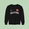 Cleveland Browns Who S On The Bad List Harley Davidson Santa Claus Sweatshirt