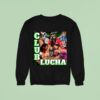 Club Lucha Wrestler Mask Collage Mexican Wrestling Sweatshirt