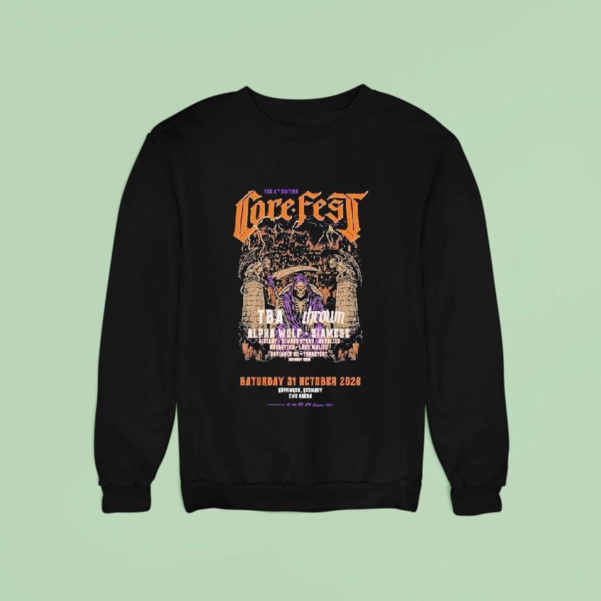 Core Fest Metal Festival Goppingen Germany Ews Arena Alpha Wolf Siamese Thrown Distant Avralize Defiance Hc Lake Malice Elwood Stray Necrotted Heavy Sweatshirt Core Fest Metal Festival Goppingen Germany Ews Arena Alpha Wolf Siamese Thrown Distant Avralize Defiance Hc Lake Malice Elwood Stray Necrotted Heavy Sweatshirt