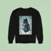 Creepmas Vintage The Yule Cat Tarot Card Dark Christmas Sweatshirt