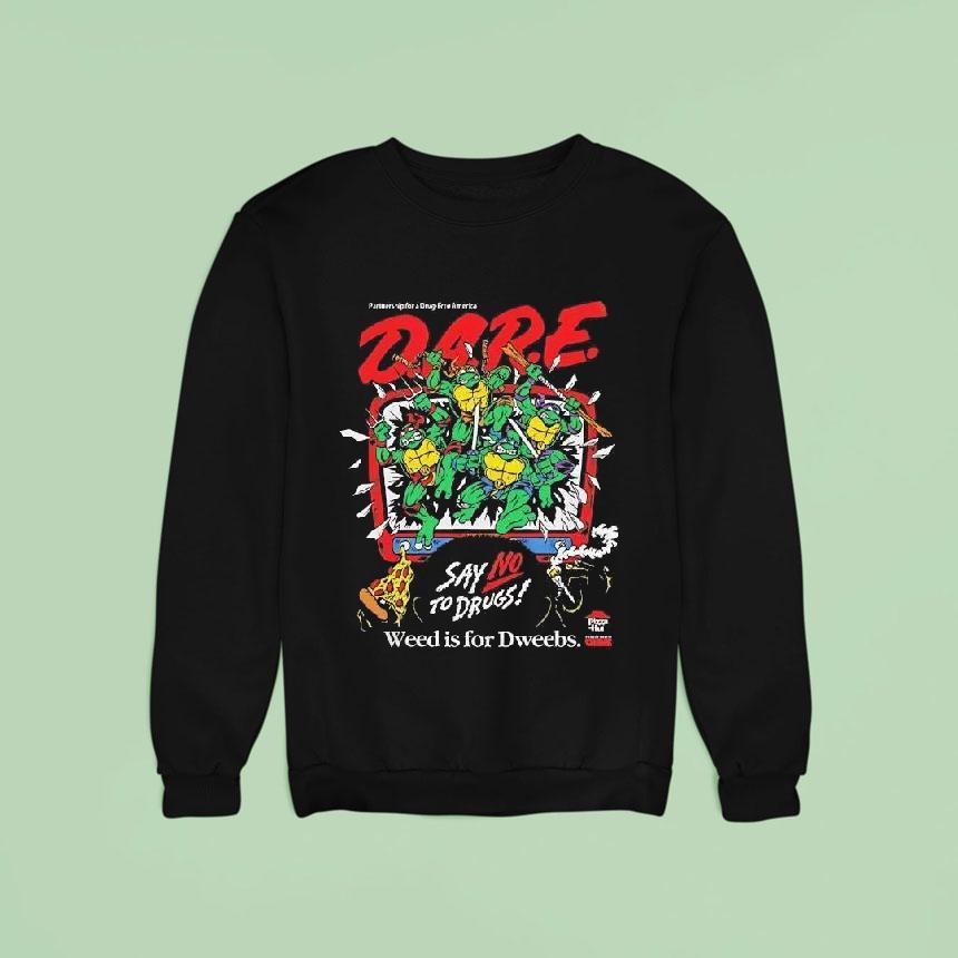 Dare Say No To Drugs Ninja Turtles Classic Retro Vintage Graphic Sweatshirt Dare Say No To Drugs Ninja Turtles Classic Retro Vintage Graphic Sweatshirt