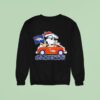 Denver Broncos X Snoopy And Woodstock Driving Car Sweatshirt