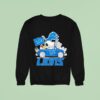 Detroit Lions X Snoopy And Woodstock Drive Car Sweatshirt