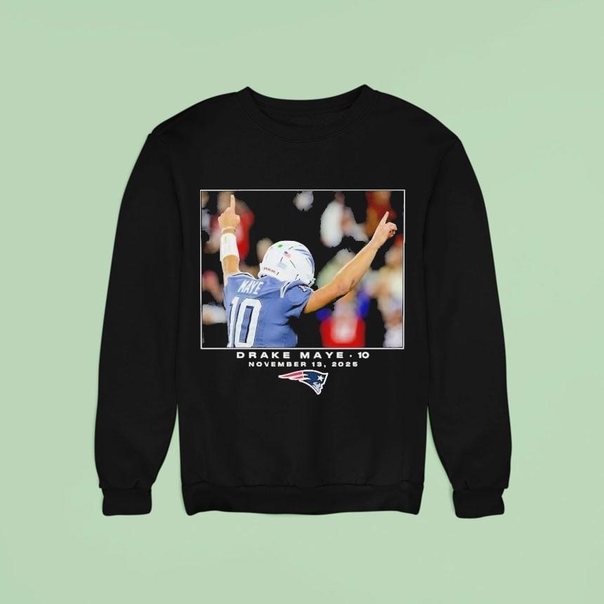 Drake Maye Novembver New England Patriots Nfl Flash Features Week Sweatshirt Drake Maye Novembver New England Patriots Nfl Flash Features Week Sweatshirt