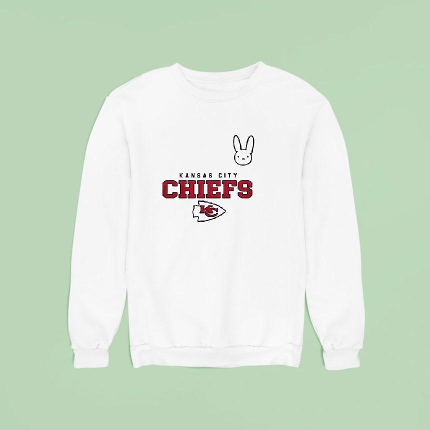 Dtmf Bad Bunny X Kansas City Chiefs Masco Sweatshirt Dtmf Bad Bunny X Kansas City Chiefs Masco Sweatshirt