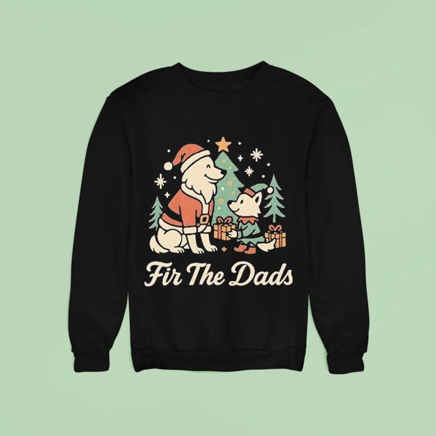 Fir The Dads Wolves Merry Christmas Sweatshirt Fir The Dads Wolves Merry Christmas Sweatshirt