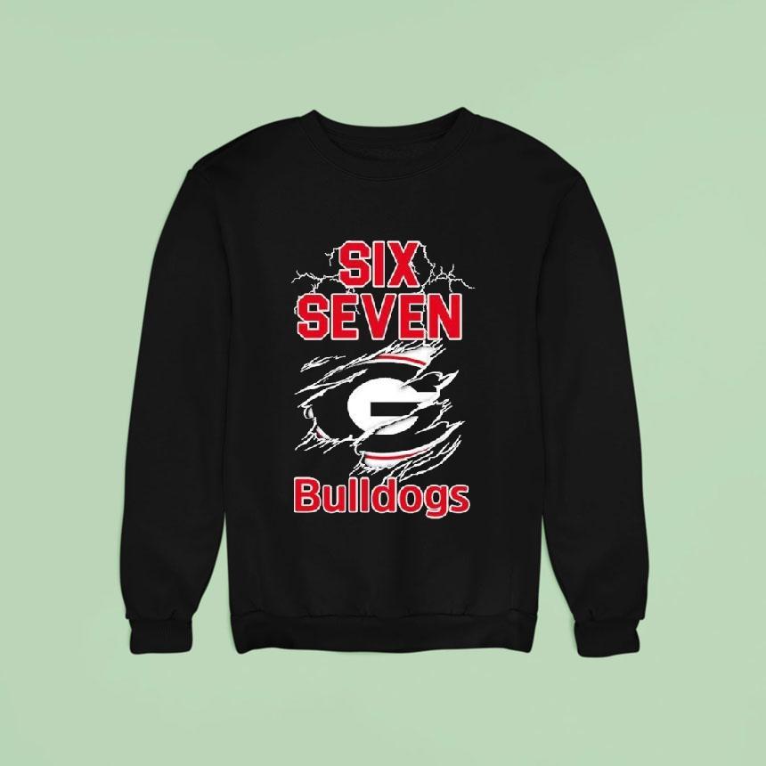 Georgia Bulldogs Six Seven Sweatshirt Georgia Bulldogs Six Seven Sweatshirt