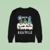 Gnome X Seattle City Sports Team Mariners Seahawks And Kraken Merry Christmas Sweatshirt