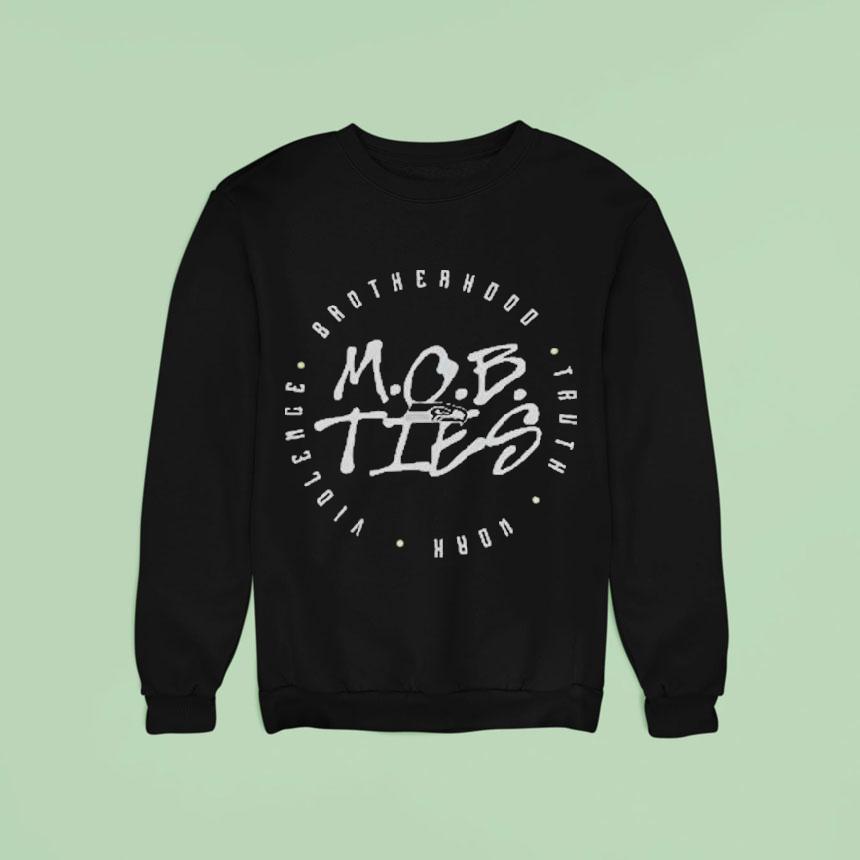 Grey Zabel Seahawks Mob Ties Brotherhood Truth Work Violence Sweatshirt Grey Zabel Seahawks Mob Ties Brotherhood Truth Work Violence Sweatshirt