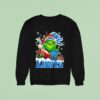 Grinch And Detroit Lions Christmas Theme Helme Sweatshirt