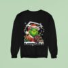 Grinch X Atlanta Falcons Ball And Helmet Merry Christmas Sweatshirt