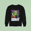 Grinch X New York Giants Ball And Helmet Christmas Sweatshirt