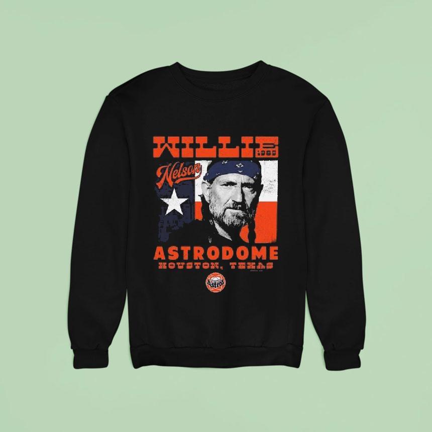 Houston Astros X Willie Nelson Sportiqe Astrodome Sweatshirt Houston Astros X Willie Nelson Sportiqe Astrodome Sweatshirt