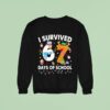 I Survived Days Of School Funny Meme Six Seven Christmas Sweatshirt