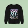 I Survived Days Of School Teacher Tie Dye Style Sweatshirt