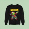 J B Hunt Transport Services X Grinch Lights Dabbing Christmas Sweatshirt