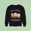 Just A Woman Who Loves Minions And Christmas Merry Christmas Sweatshirt