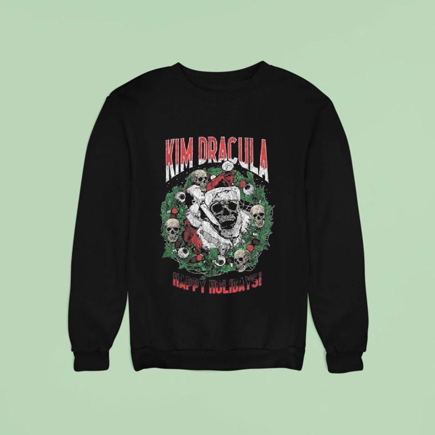 Kim Dracula Santa Wreath Sweatshirt Kim Dracula Santa Wreath Sweatshirt