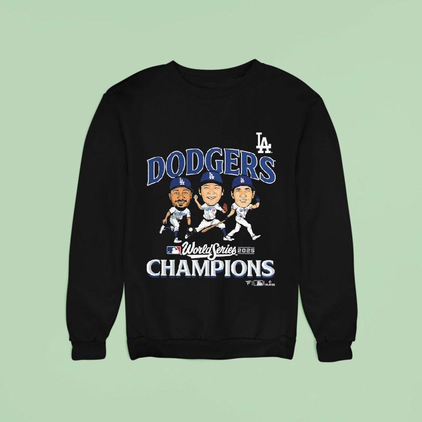 Los Angeles Dodgers World Series Champions Appeal Play Caricature Sweatshirt Los Angeles Dodgers World Series Champions Appeal Play Caricature Sweatshirt