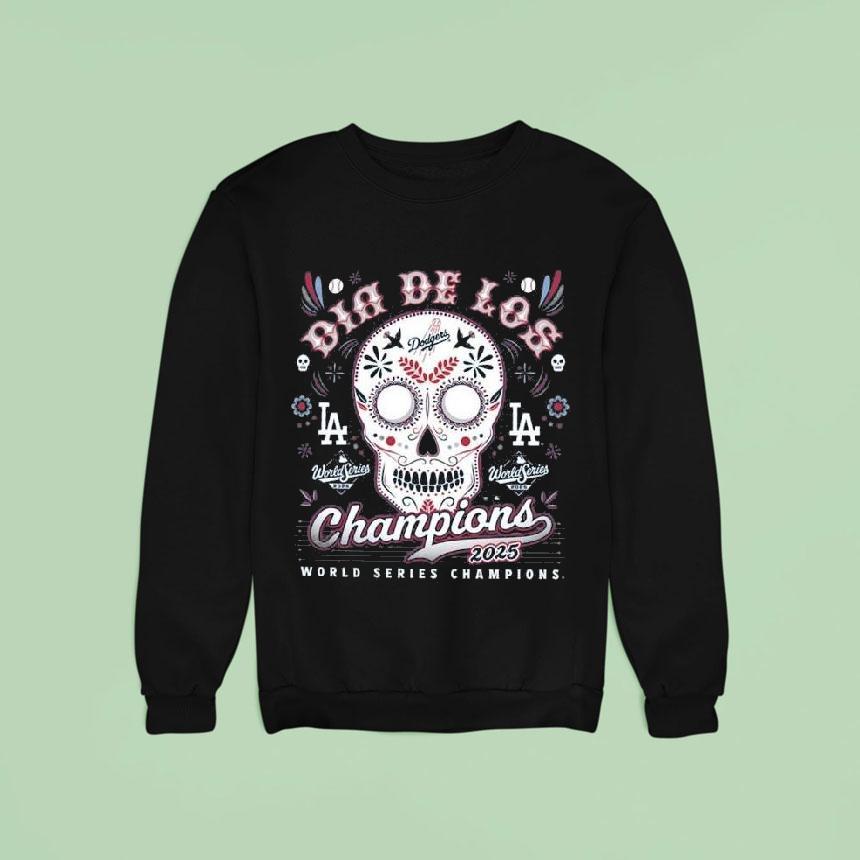 Los Angeles Dodgers World Series Champions Dia De Los Champions Franklin Sweatshirt Los Angeles Dodgers World Series Champions Dia De Los Champions Franklin Sweatshirt