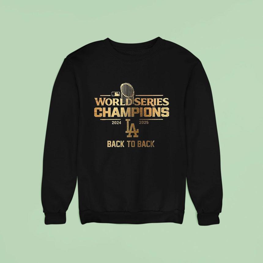 Los Angeles Dodgers World Series Champions Logo Sided Sweatshirt Los Angeles Dodgers World Series Champions Logo Sided Sweatshirt