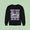 Los Angeles Dodgers World Series Champs Back Back Thank You For The Memories Signatures Sweatshirt