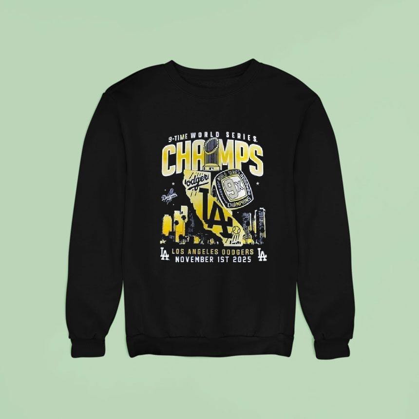 Los Angeles Dodgers Ws Champions X Sweatshirt Los Angeles Dodgers Ws Champions X Sweatshirt