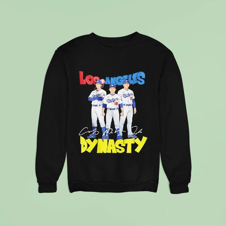 Los Angeles Dodgers Dynasty Players Signatures Sweatshirt Los Angeles Dodgers Dynasty Players Signatures Sweatshirt