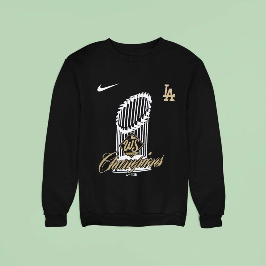 Los Angeles Dodgers Nike World Series Champions Trophy Sweatshirt Los Angeles Dodgers Nike World Series Champions Trophy Sweatshirt