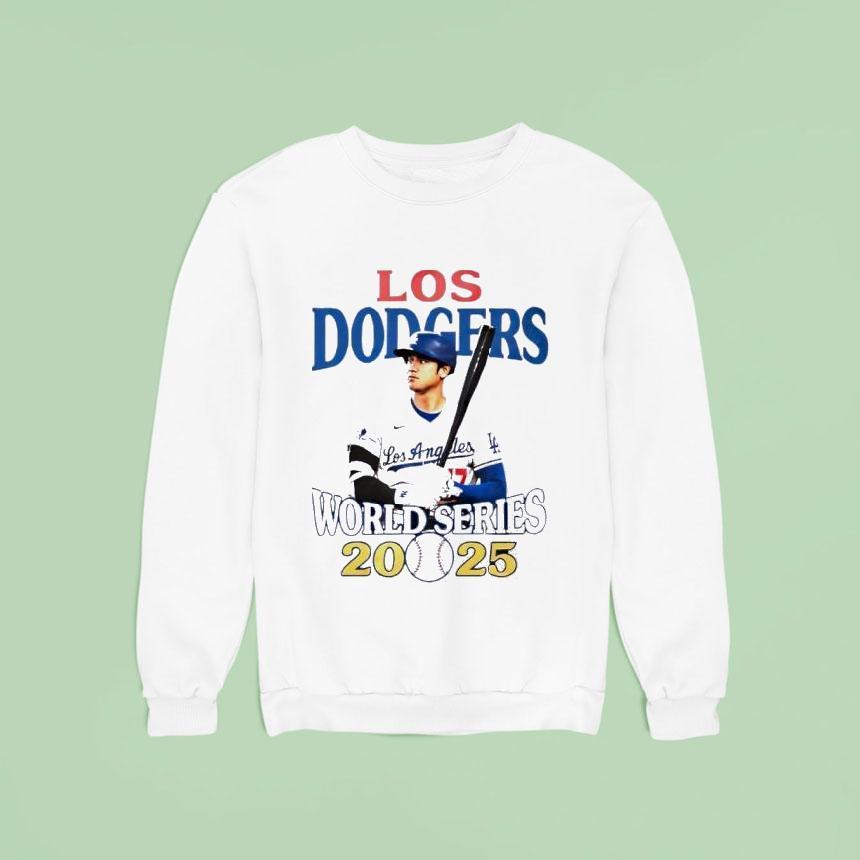 Los Angeles Dodgers World Series Shohei Ohtani Pose Sweatshirt Los Angeles Dodgers World Series Shohei Ohtani Pose Sweatshirt