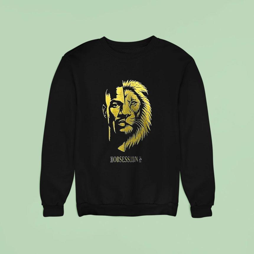 Los Angeles Lakers Deandre Ayton Lion Portrai Sweatshirt Los Angeles Lakers Deandre Ayton Lion Portrai Sweatshirt