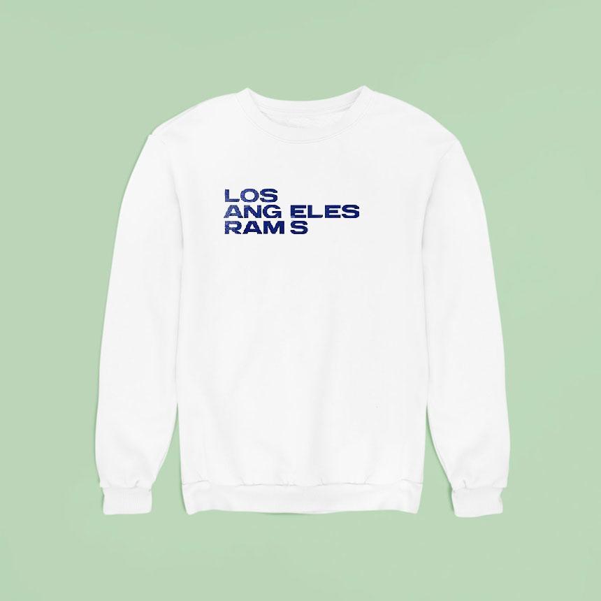Los Angeles Rams Logo Map Sweatshirt Los Angeles Rams Logo Map Sweatshirt