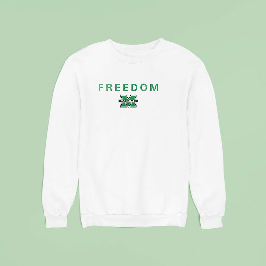 Marshall Thundering Herd X Marshall University X Freedom Logo Sweatshirt Marshall Thundering Herd X Marshall University X Freedom Logo Sweatshirt