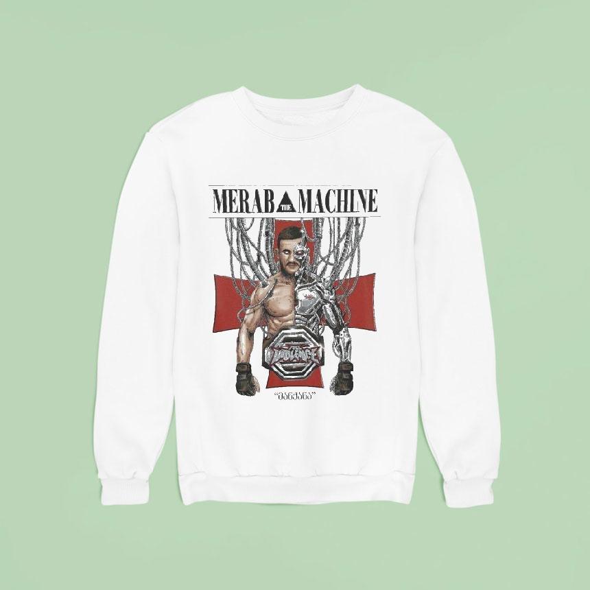 Merab Dvalishvili Merab The Machine Full Violence Sweatshirt Merab Dvalishvili Merab The Machine Full Violence Sweatshirt