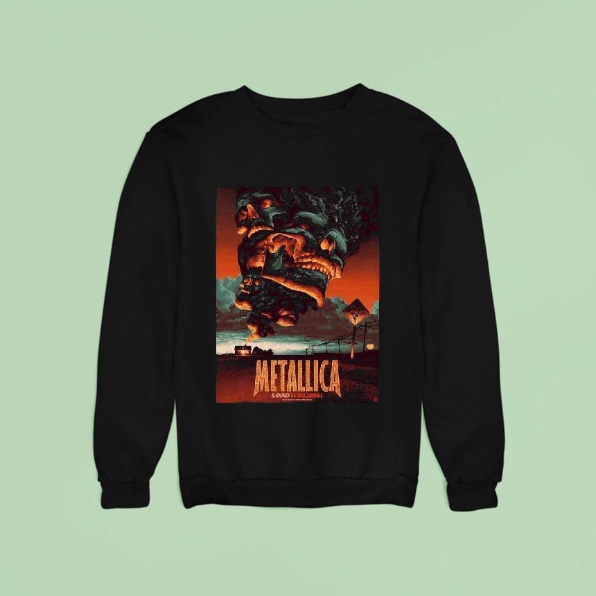 Metallica Load The House Jack Built Art By Max Loeffler Addition Load Series Sweatshirt Metallica Load The House Jack Built Art By Max Loeffler Addition Load Series Sweatshirt