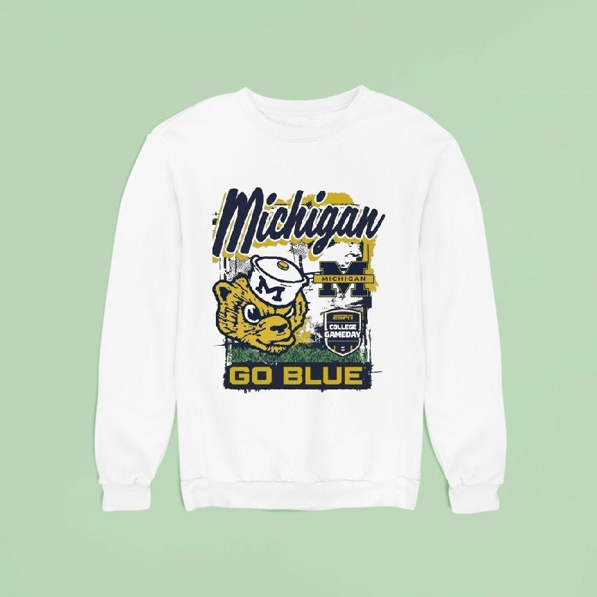 Michigan Wolverines College Gameday Mascot Go Blue Sweatshirt Michigan Wolverines College Gameday Mascot Go Blue Sweatshirt